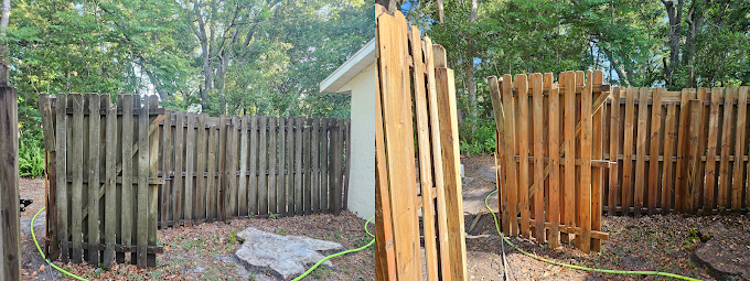 Expert Wood Fence Cleaning & Restoration Completed in DeLand, FL
