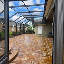 Top-Quality-Travertine-Paver-Cleaning-Re-Sanding-and-Sealing-Performed-in-Port-Orange-Florida 2